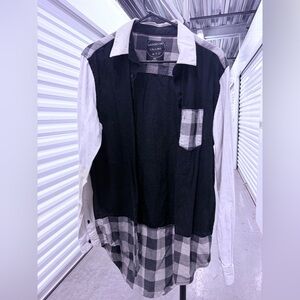 Men's Black and White Jacket by Goodlife